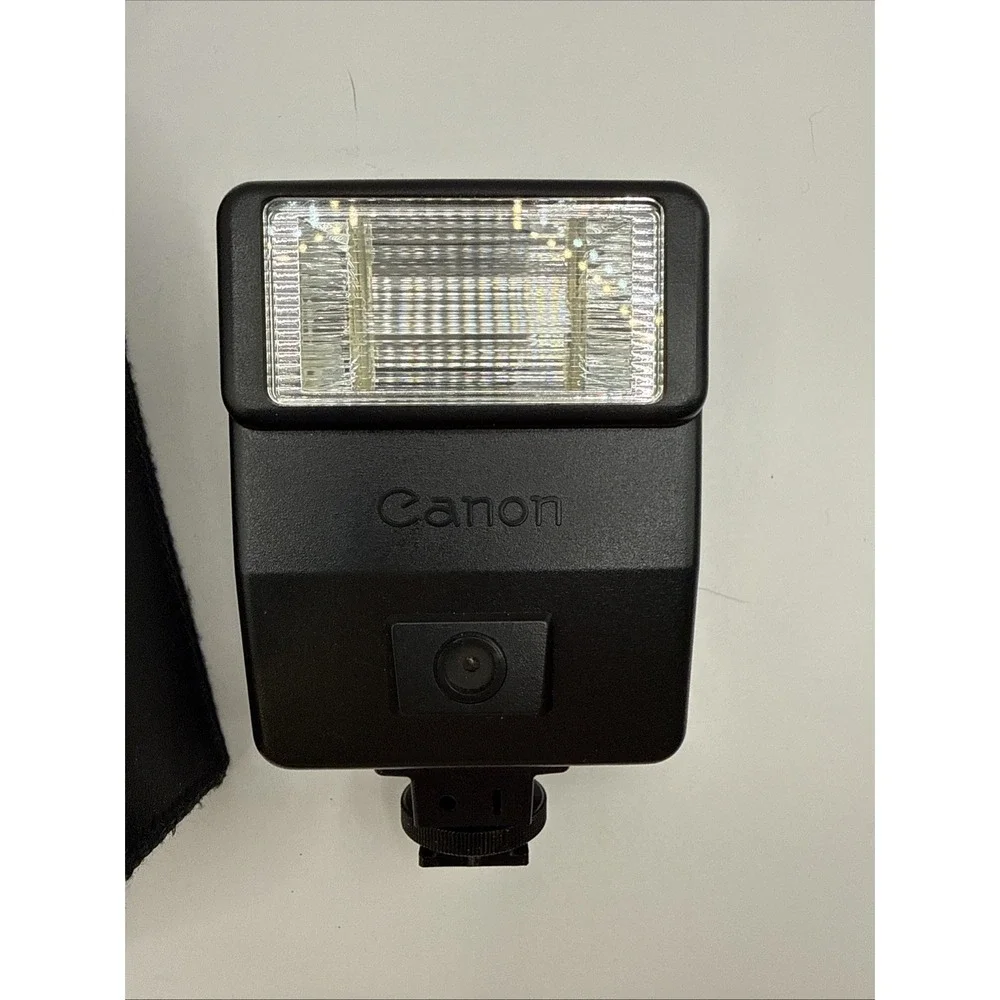 Vtg Canon Speedlite 155A Shoe Mount Auto Flash With Case UNTESTED Read